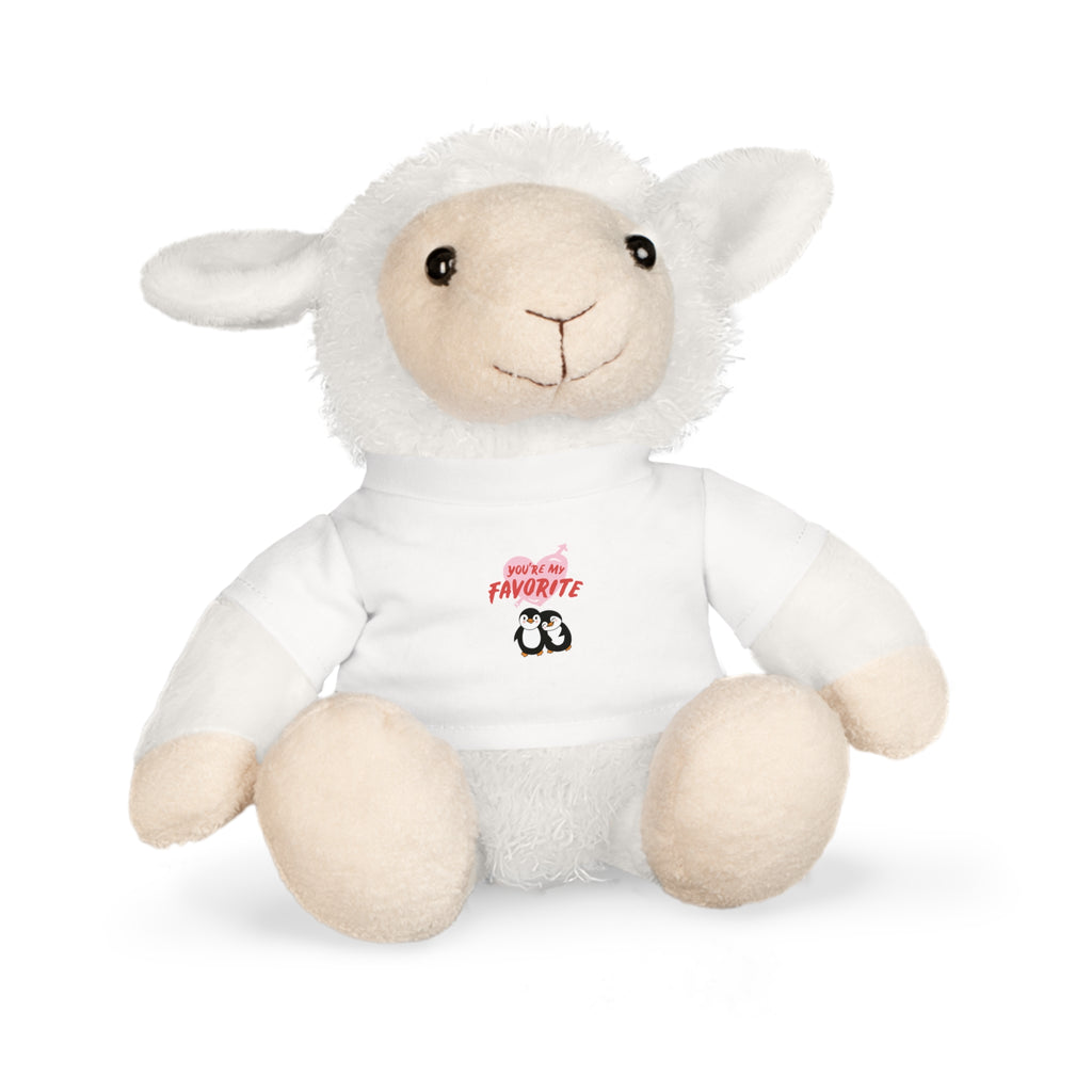 Valentinstag-Plüschtier mit T-Shirt mit Herz und Aufschrift „You‘re my favorite“